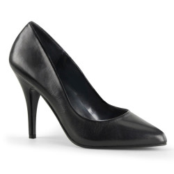 Pleaser VANITY-420 Black Leather Sale Women