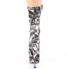 Pleaser ADORE-1002DP White Black Fabric Sale Women
