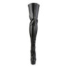 Pleaser DELIGHT-3063 Vegan Laced Thigh High Boots