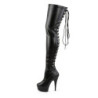 Pleaser DELIGHT-3063 Vegan Laced Thigh High Boots