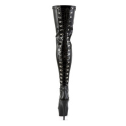 Pleaser DELIGHT-3063 Vegan Laced Thigh High Boots