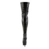 Pleaser DELIGHT-3063 Vegan Laced Thigh High Boots