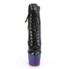 Pleaser ADORE-1020BP Black Vegan Leather Blue Purple