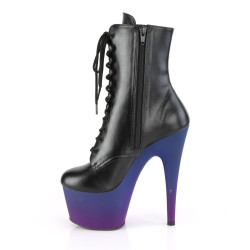 Pleaser ADORE-1020BP Black Vegan Leather Blue Purple