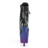 Pleaser ADORE-1020BP Black Vegan Leather Blue Purple
