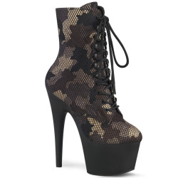 Pleaser ADORE-1020CM Green Camouflage Mesh Black Sale