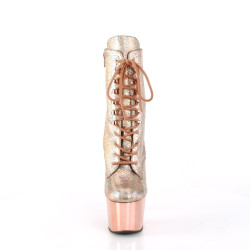 Pleaser ADORE-1020HM Rose Gold Hologram Metallic Chrome