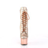 Pleaser ADORE-1020HM Rose Gold Hologram Metallic Chrome
