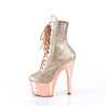 Pleaser ADORE-1020HM Rose Gold Hologram Metallic Chrome