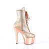 Pleaser ADORE-1020HM Rose Gold Hologram Metallic Chrome
