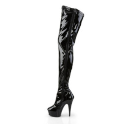 Pleaser DELIGHT-4000 Black Patent Sale Women