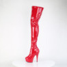 Pleaser DELIGHT-4000 Red Patent Sale Women