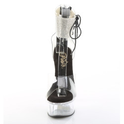 Pleaser CAPTIVA-624RS Black Ankle Cuff High Heels Shoes