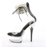 Pleaser CAPTIVA-624RS Black Ankle Cuff High Heels Shoes