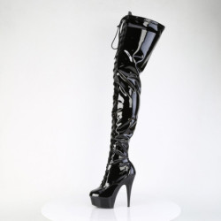 Pleaser DELIGHT-4023 Black Patent Sale Women