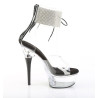 Pleaser CAPTIVA-624RS Black Ankle Cuff High Heels Shoes