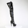 Pleaser DELIGHT-4023 Black Patent Sale Women