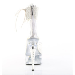 Pleaser CAPTIVA-624RS White Ankle Cuff High Heels Shoes