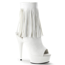 Pleaser DELIGHT-1019 White Vegan Leather Sale Women