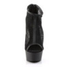 Pleaser DELIGHT-600-12 Black Vegan Leather Fishnet Sale