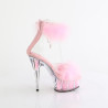 Pleaser DELIGHT-624F Rose Feathers Platform Heeled Shoes
