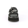 Demonia EMILY-100 Black Vegan Platform Women Mules