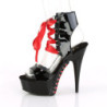 Pleaser DELIGHT-600-14FH Patent Ankle Cuff High Heels
