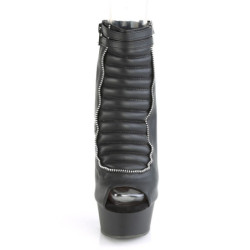 Pleaser DELIGHT-600-18 Black Vegan Leather Sale Women