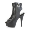 Pleaser DELIGHT-600-18 Black Vegan Leather Sale Women