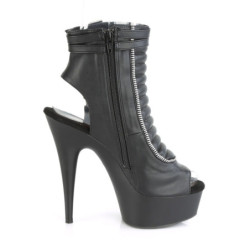 Pleaser DELIGHT-600-18 Black Vegan Leather Sale Women
