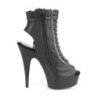 Pleaser DELIGHT-600-18 Black Vegan Leather Sale Women