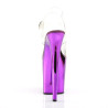 Pleaser FLAMINGO-808 Purple Chrome Platform Pole Shoes