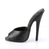 Devious DOMINA-101 Black Vegan Leather Mules Women