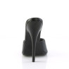 Devious DOMINA-101 Black Vegan Leather Mules Women