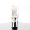 Pleaser FLAMINGO-808 Silver Chrome Platform Pole Shoes
