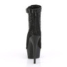 Pleaser DELIGHT-600-27LC Black Vegan Leather Fabric