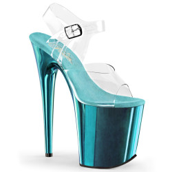 Pleaser FLAMINGO-808 Turquoise Platform Pole Dance Shoes