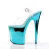 Pleaser FLAMINGO-808 Turquoise Platform Pole Dance Shoes