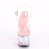 Pleaser SKY-308WHG Floating Glitter Hearts Platform Heels