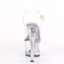 Pleaser SKY-308WHG Floating Glitter Hearts Platform Heels