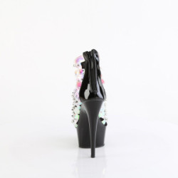Pleaser DELIGHT-600-9 Hologram Vegan Black Patent Sale