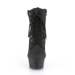Pleaser DELIGHT-600TL-02 Black Vegan Leather Sale Women