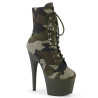 Pleaser ADORE-1020CAMO Green Camouflage Fabric Sale