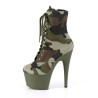 Pleaser ADORE-1020CAMO Green Camouflage Fabric Sale