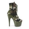 Pleaser ADORE-1020CAMO Green Camouflage Fabric Sale