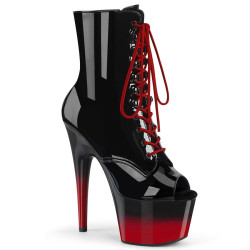 Pleaser ADORE-1021BR-H Black Patent Black-Red Sale Women