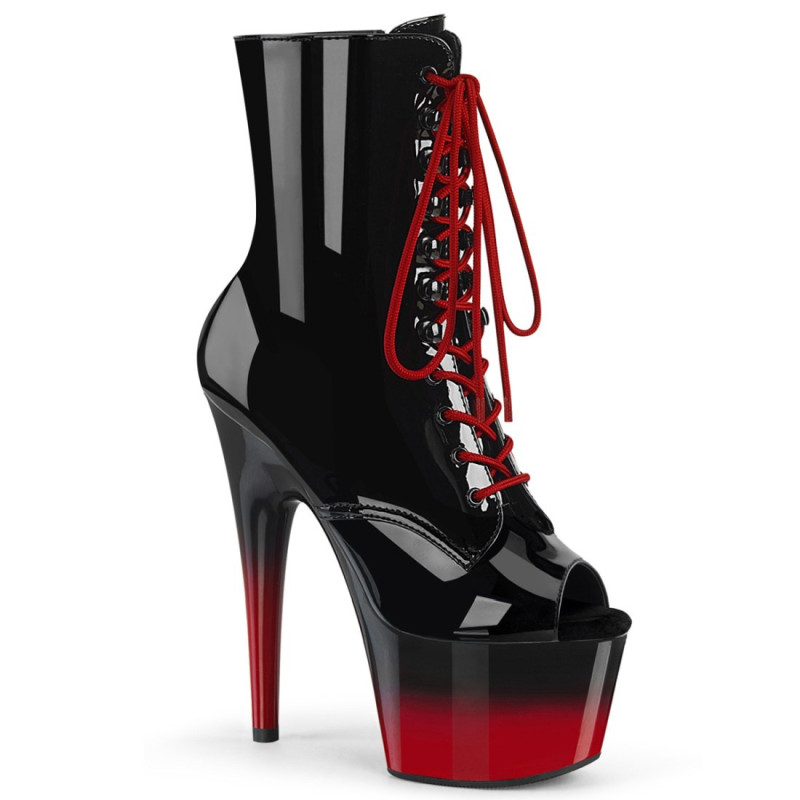 Pleaser ADORE-1021BR-H Black Patent Black-Red Sale Women Pleaser ADORE-1021BR-H Black Patent Black-Red Sale Women