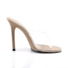 Fabulicious GALA-01 Transparent Nude High Heeled Mules