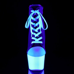 Pleaser ADORE-700SK-02 Red Canvas Neon White Sale Women