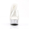 Pleaser DELIGHT-601 Transparent High Heeled Mules